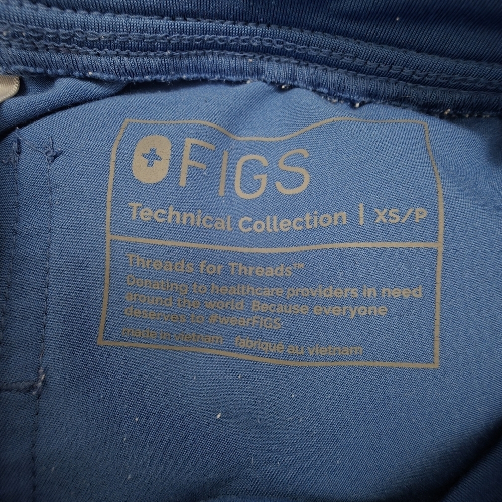 Figs Uman Relaxed Royal Blue Jogger Scrub Pants Womens XS/P - Picture 8 of 11